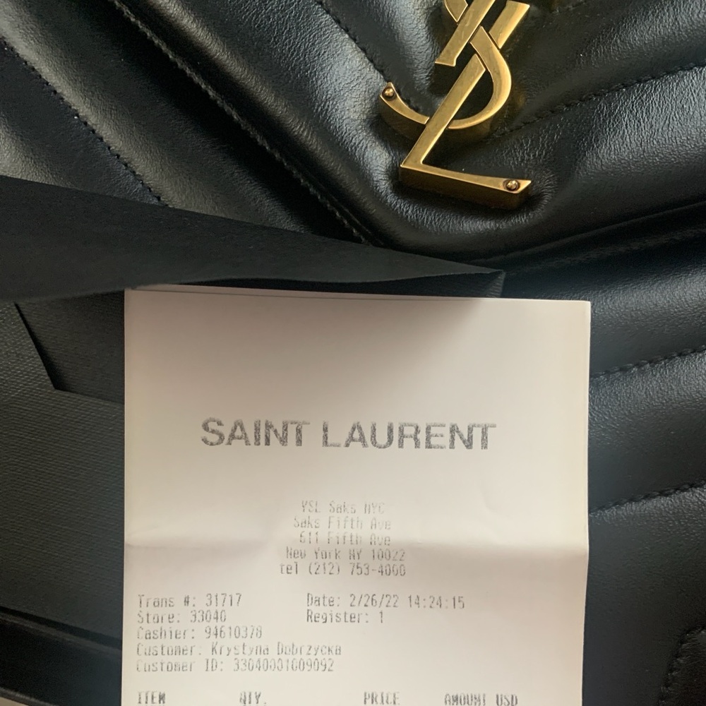 Saint Laurent
Loulou Medium YSL Shoulder Bag in Quilted Leather - Black - Picture 9 of 9